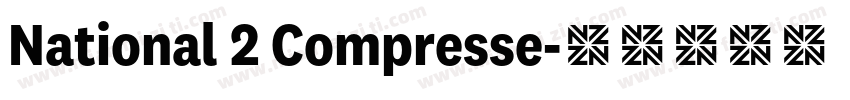 National 2 Compresse字体转换